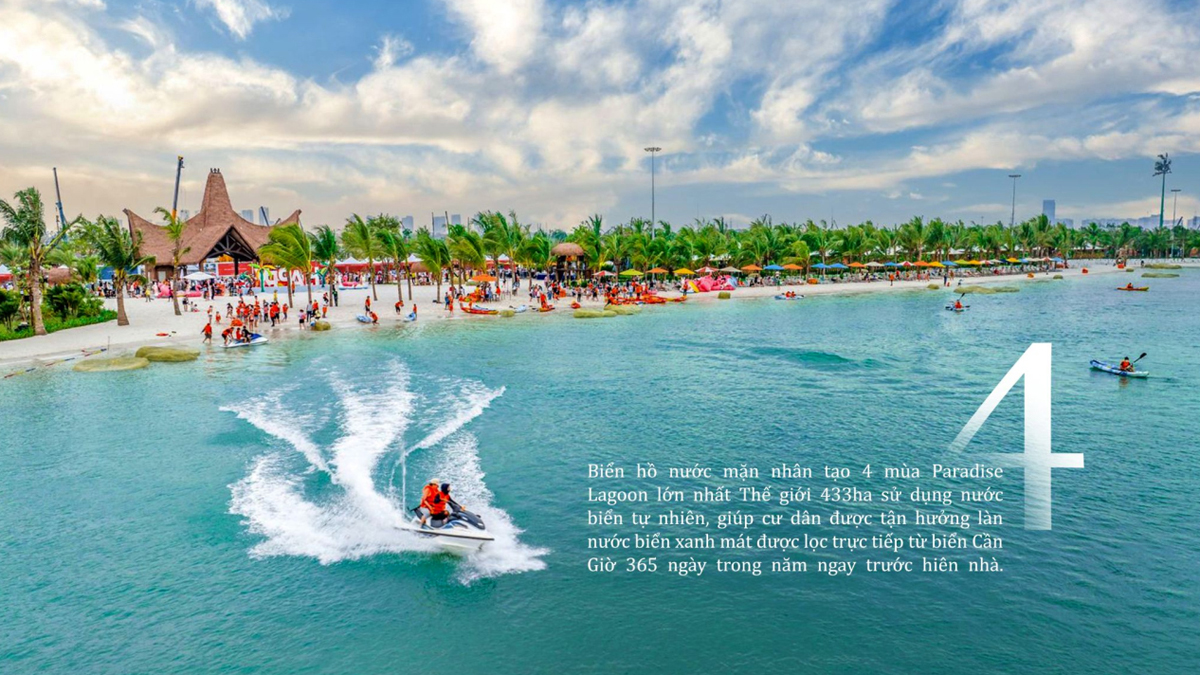 Biển hồ nước mặn nhân tạo Pradise Lagoon