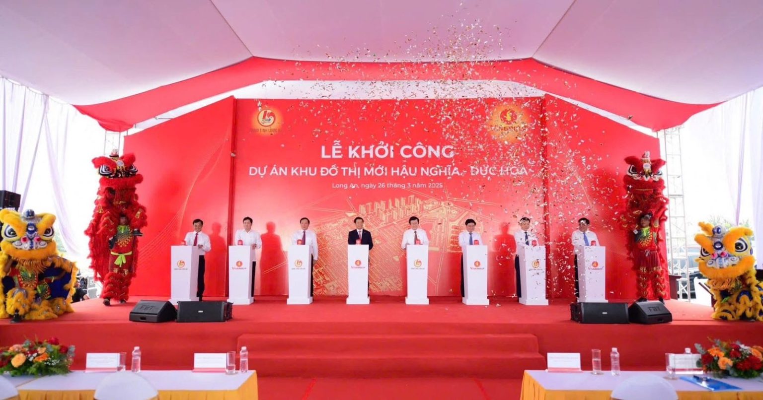 Lễ khởi công dự án Khu đô thị mới Hậu Nghĩa - Đức Hòa tại Long An của tập đoàn Vingroup