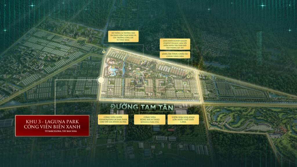 Phân khu Laguna Park - Biển hồ nhân tạo tuyệt mỹ