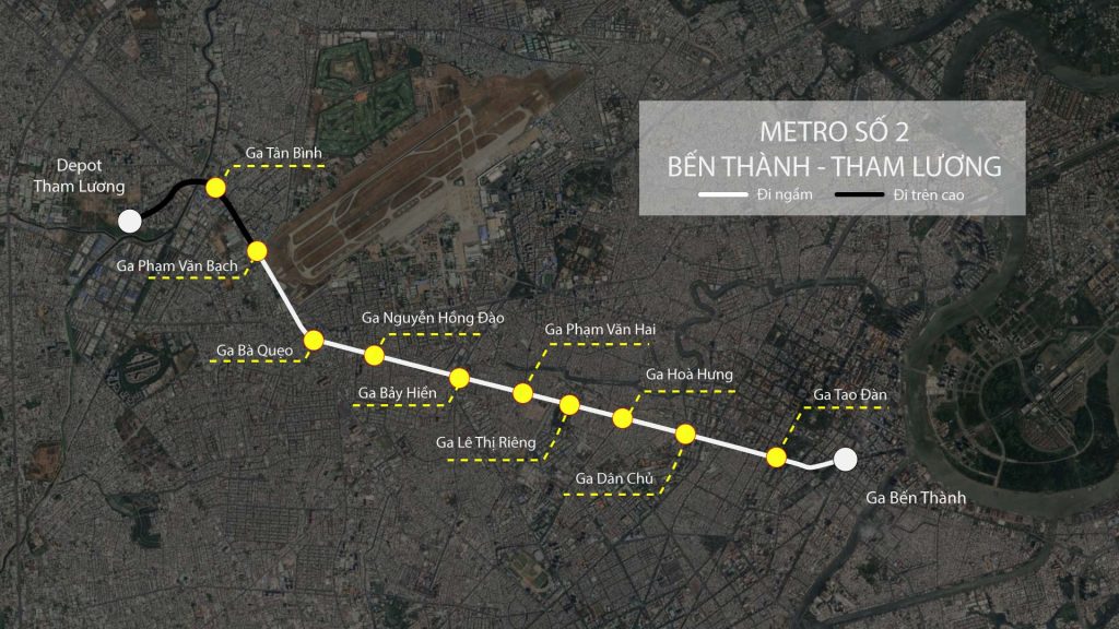 Vinhomes Hóc Môn và tuyến Metro số 2