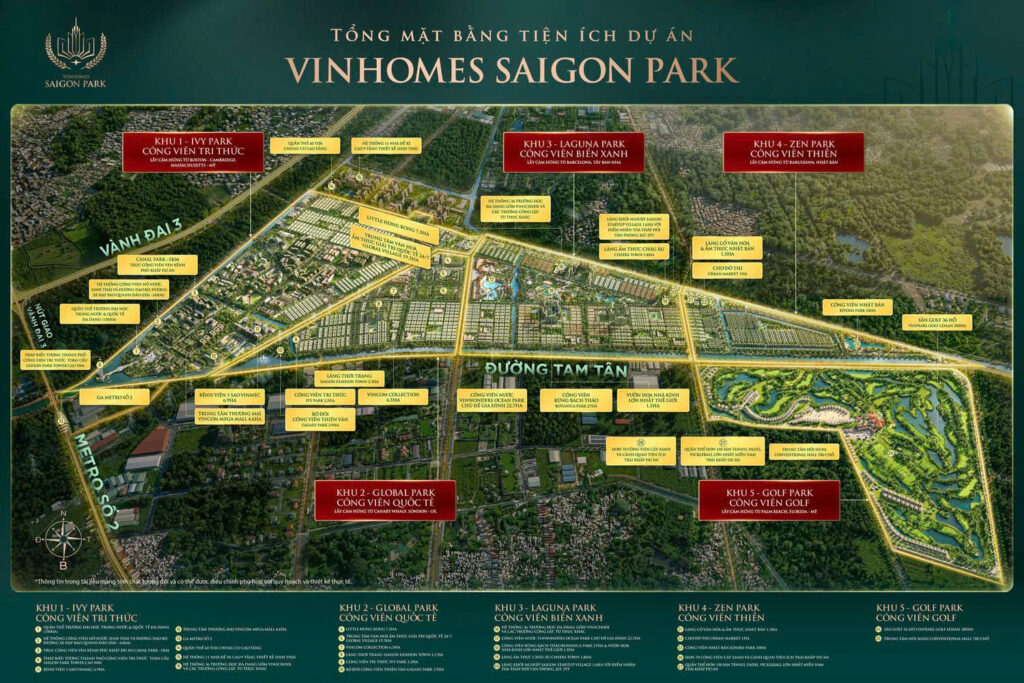 Quy hoạch Vinhomes Hóc Môn chi tiết