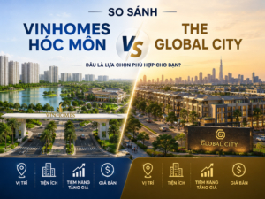 So sánh Vinhomes Hóc Môn và The Global City