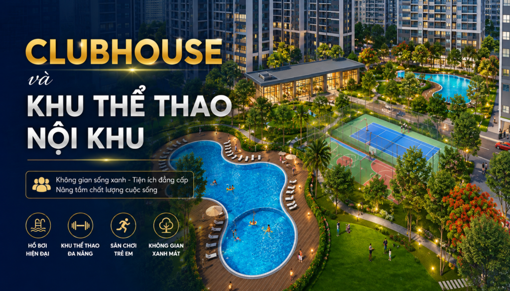 Clubhouse và khu thể thao nội khu