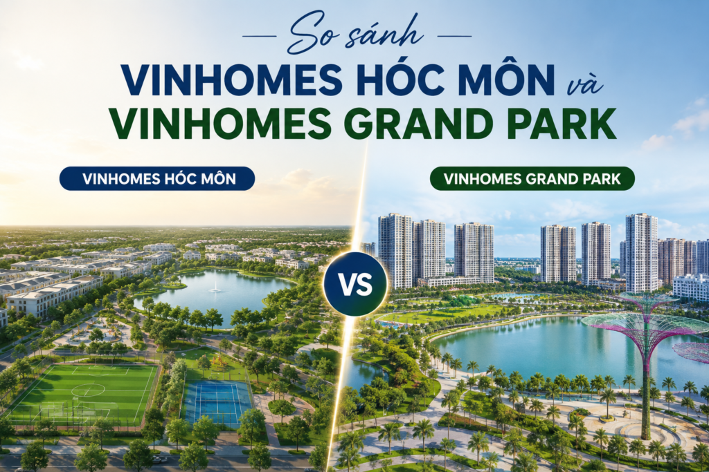 So sánh Vinhomes Hóc Môn và Vinhomes Grand Park