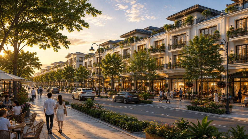Shophouse Vinhomes Hóc Môn khai thác kinh doanh